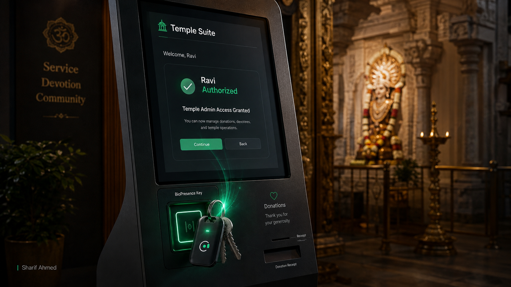 BioPresence Key Temple Suite access
